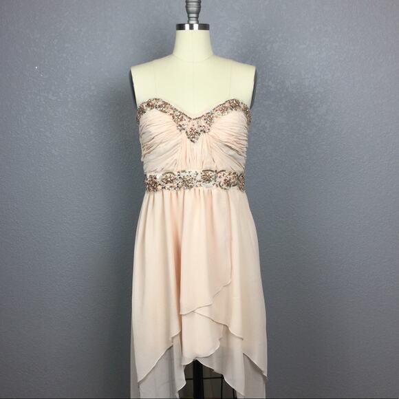 •Sequins Hearts• Chiffon Dress - Picture 1 of 7